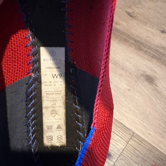 Rothy's Vibrant Red and Blue Flats - Picture 3 of 3